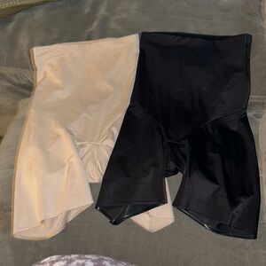 2 pair Ambrielle Spanx in black and beige S